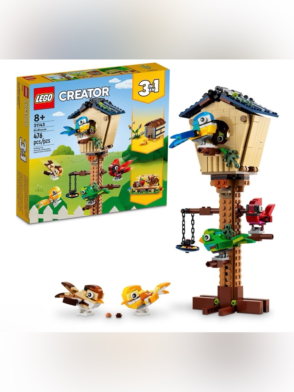 Lego Creator Birdhouse 3in1 - 476 PCS